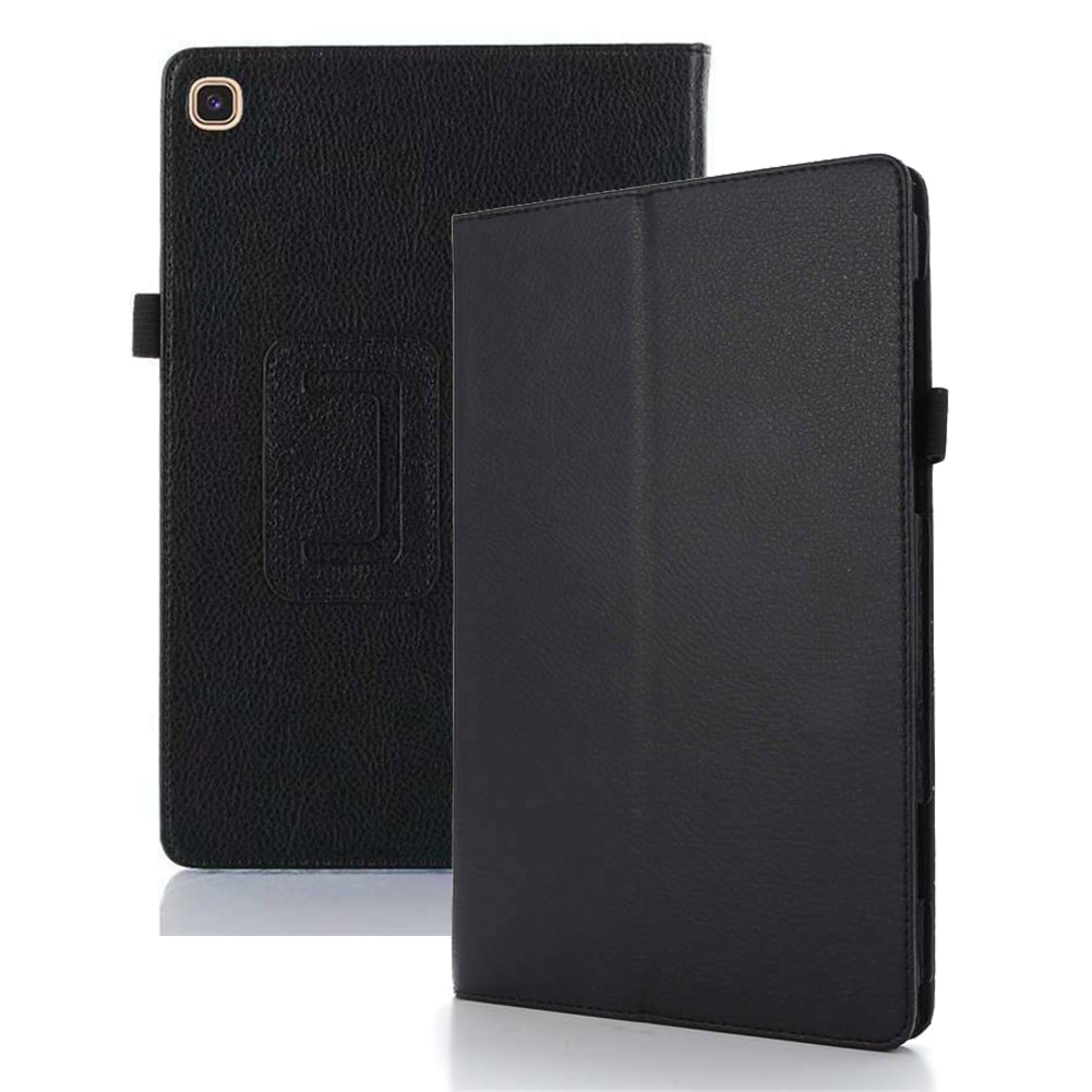 Case Samsung Galaxy Tab S6 Lite 10.4 SM-P610 P615 P617 #เคสฝาพับหนัง PU ผิวลิ้นจี่ Litchi Texture Leather Stand Protective Case