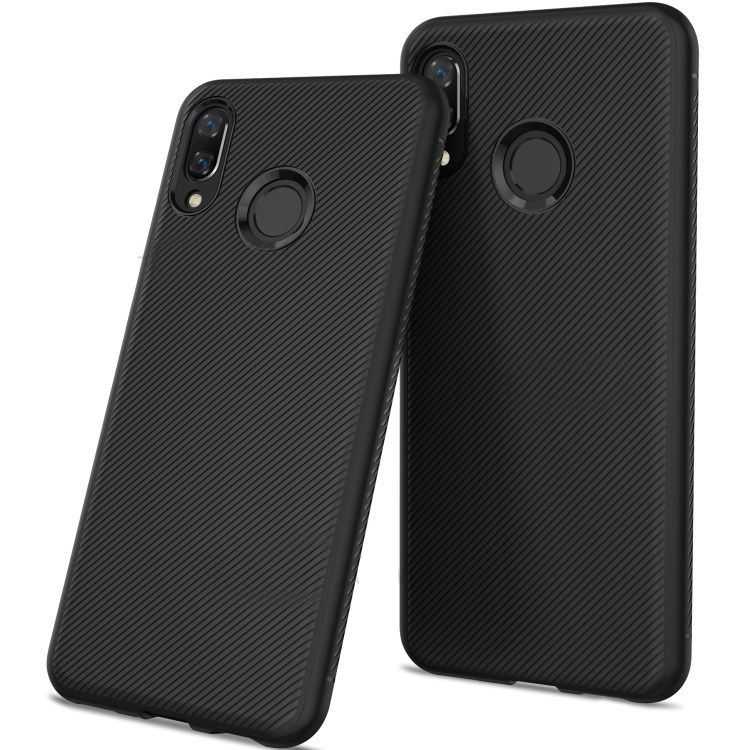 เคส Huawei nova 3 #เคสฝาหลัง TPU นิ่ม Twill Texture Soft Silicone Back Case Cover
