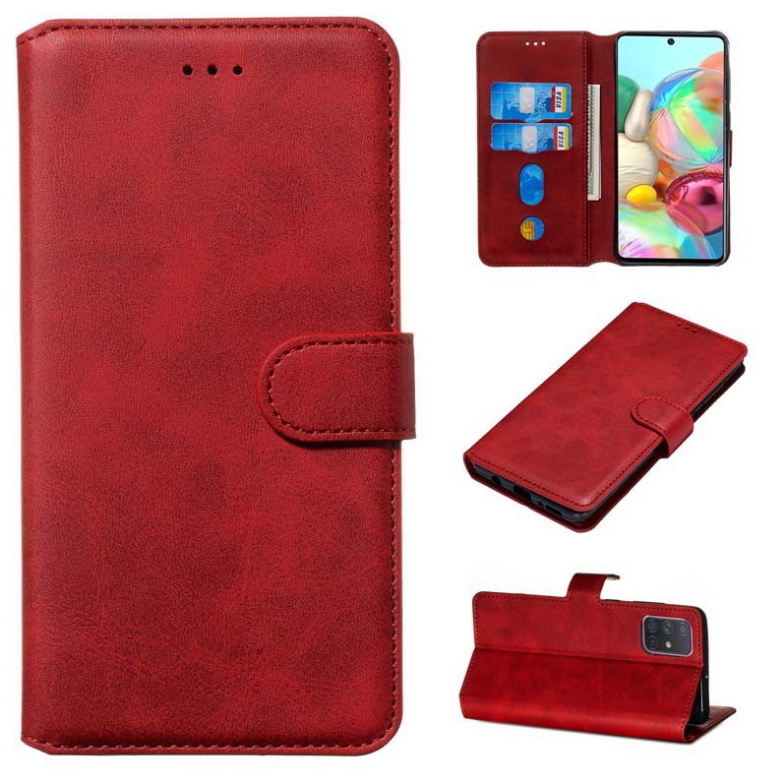 Case Samsung Galaxy A71 5G SM-A716F #เคสฝาพับหนัง PU แบบกระเป๋าสตางค์ Classic Wallet Leather Stand Phone Cover