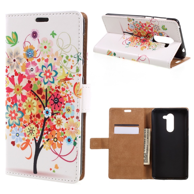 Case Huawei GR5 2017 เคสฝาพับสไตล์กระเป๋าสตางค์ลวดลายสวยงาม