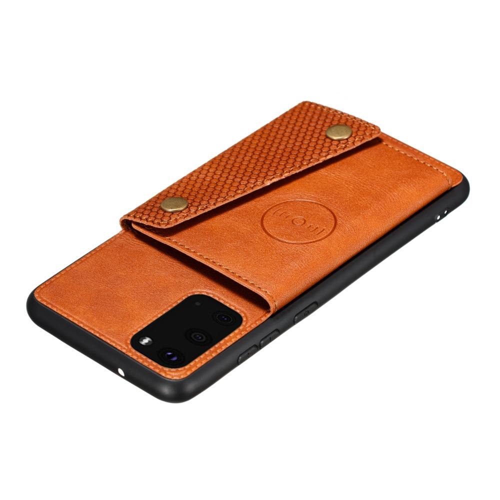 เคส Samsung Galaxy Note 20 / Note 20 5G #เคสแบบฝาหลัง TPU เคลือบหนัง PU มีที่เก็บบัตร PU Leather Coated TPU Card Holder Magnetic Kickstand