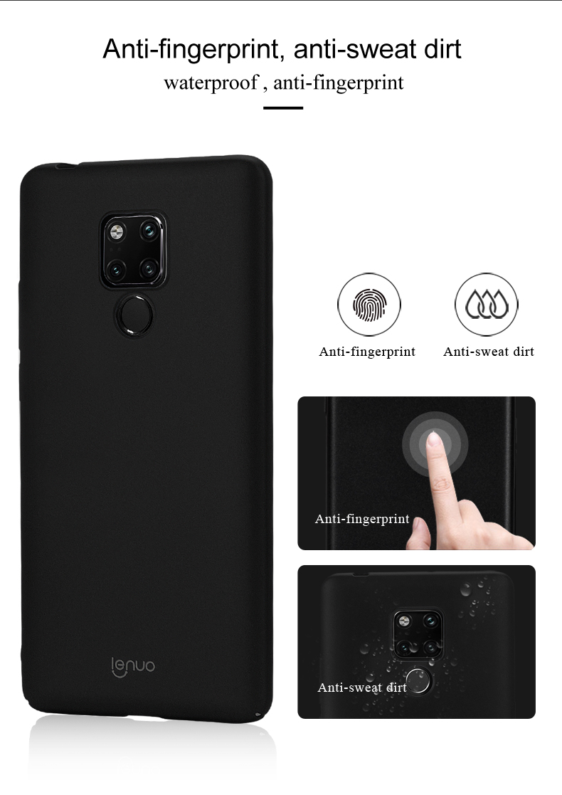 Case Huawei Mate 20 X #เคสฝาหลัง LENUO Silky Touch Hard PC Case