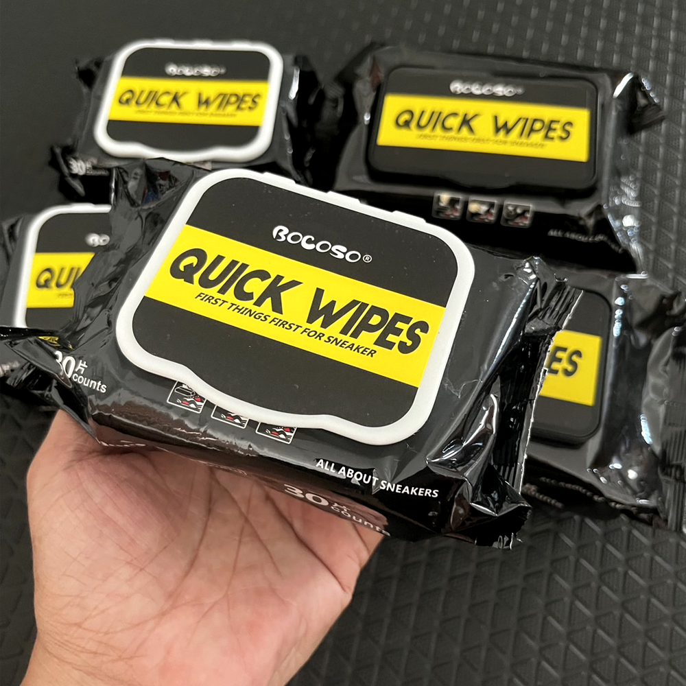 แผ่นเช็ดรองเท้า ผ้าเช็ดรองเท้า ผ้าเปียกทำความสะอาดรองเท้า 30 แผ่น , 80 แผ่น (J5)