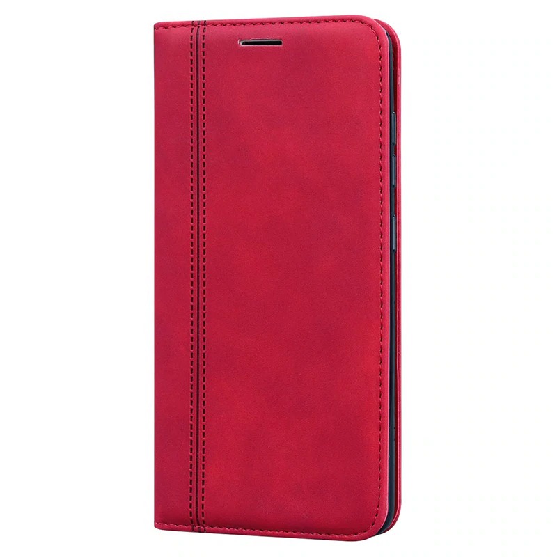 เคส Samsung Galaxy A31 #เคสฝาพับแบบกระเป๋าสตางค์ Magnetic Flip Wallet Bracket Leather Lattice TPU Phone Case