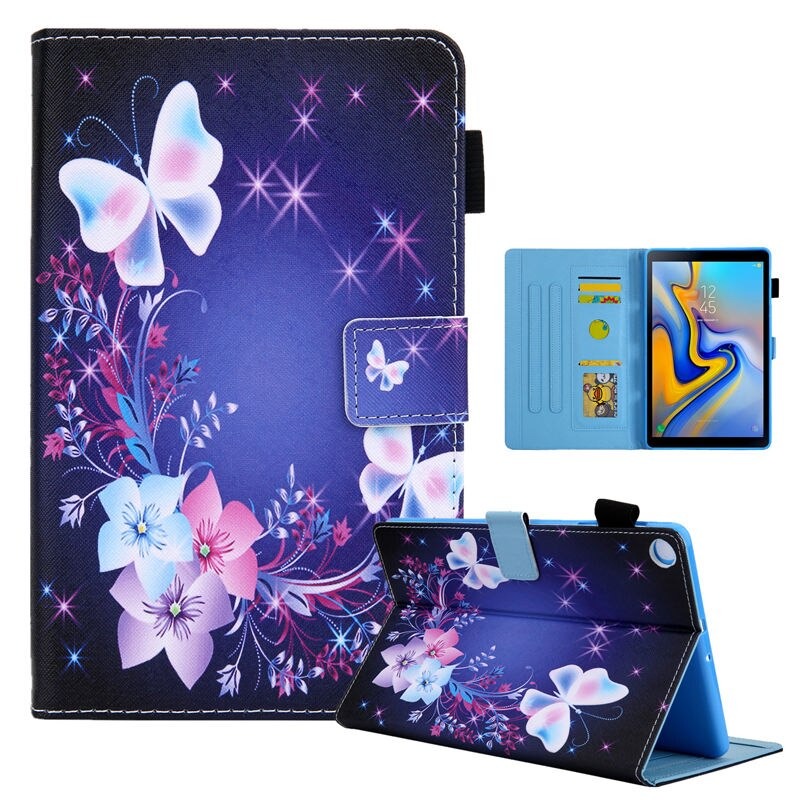 เคส Samsung Galaxy Tab A7 Lite 8.7" (T220,T225) #เคสฝาพับหนัง PU พิมพ์ลาย Pattern Printing Stand Leather