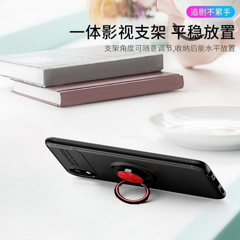 Case Samsung Galaxy A01 Core #เคสฝาหลัง TPU Finger Ring Kickstand (แผ่นโลหะแบบ Built-in)