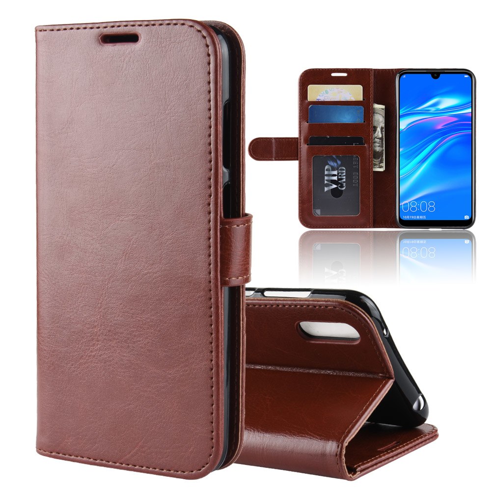 Case Huawei Y7 Pro (2019) #เคสฝาพับหนัง PU ผิวหนังม้าสไตล์กระเป๋าสตางค์