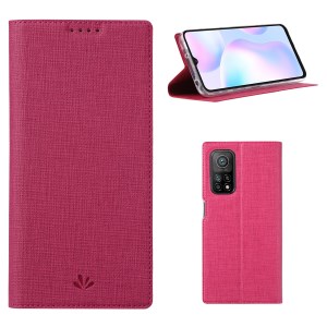 Case Xiaomi Mi 10T Pro #เคสฝาพับหนัง PU VILI DMX Cross Texture Leather คุณภาพดี