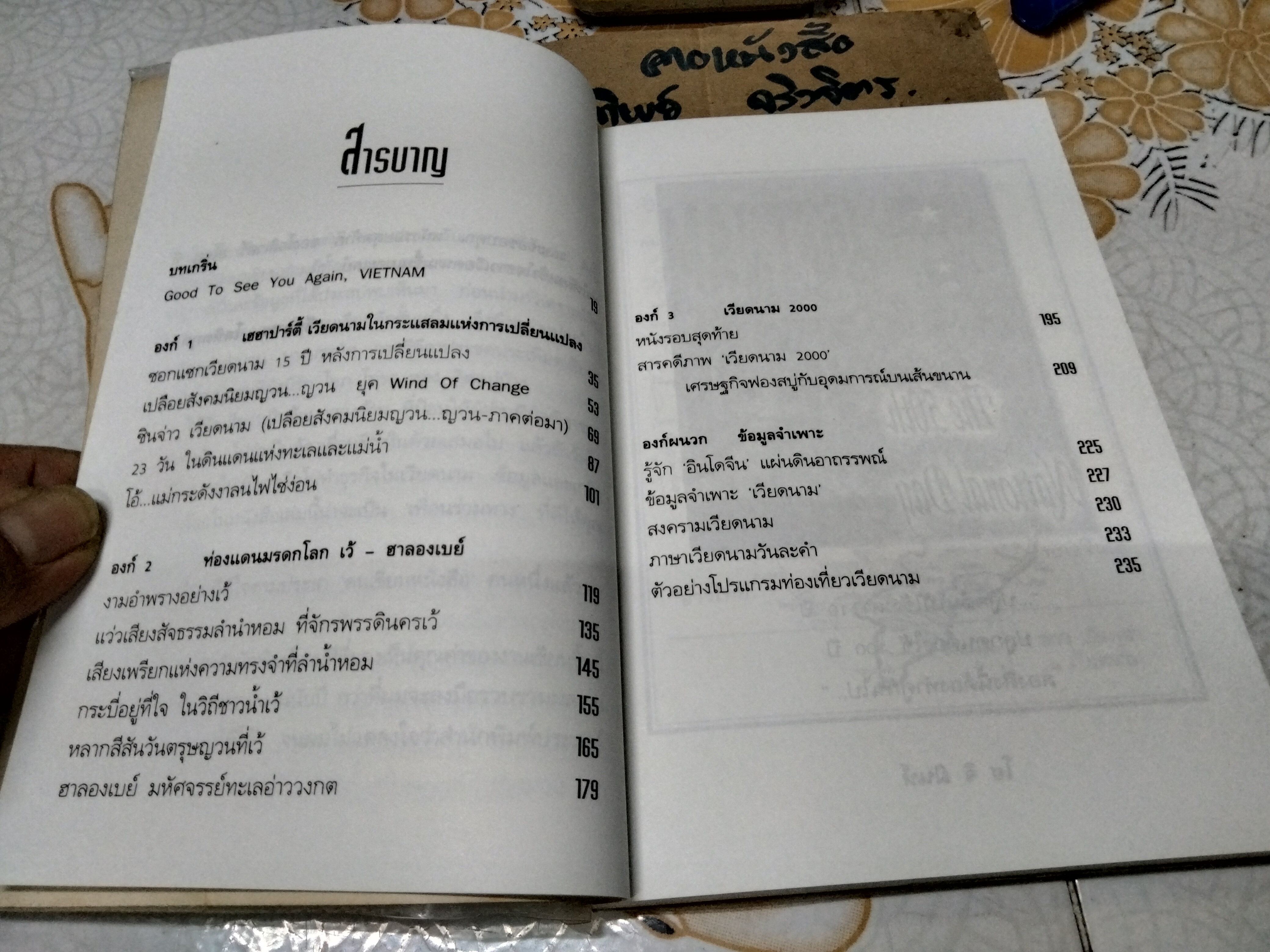 ซินจ่าว เวียดนาม โดย ธีรภาพ โลหิตกุล พิมพ์ครั้งแรก พ.ศ.2540 สนพ.สามสี