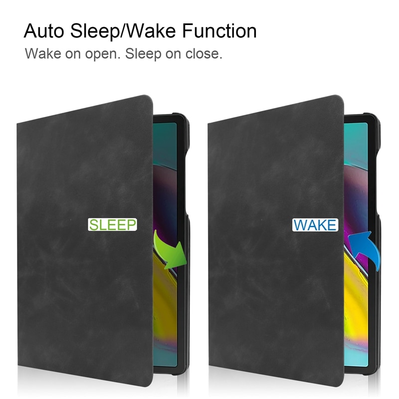 Case Samsung Galaxy Tab S5e SM-T720 #เคสฝาพับ Auto-wake / sleep Leather Stand Smart Protector Shell