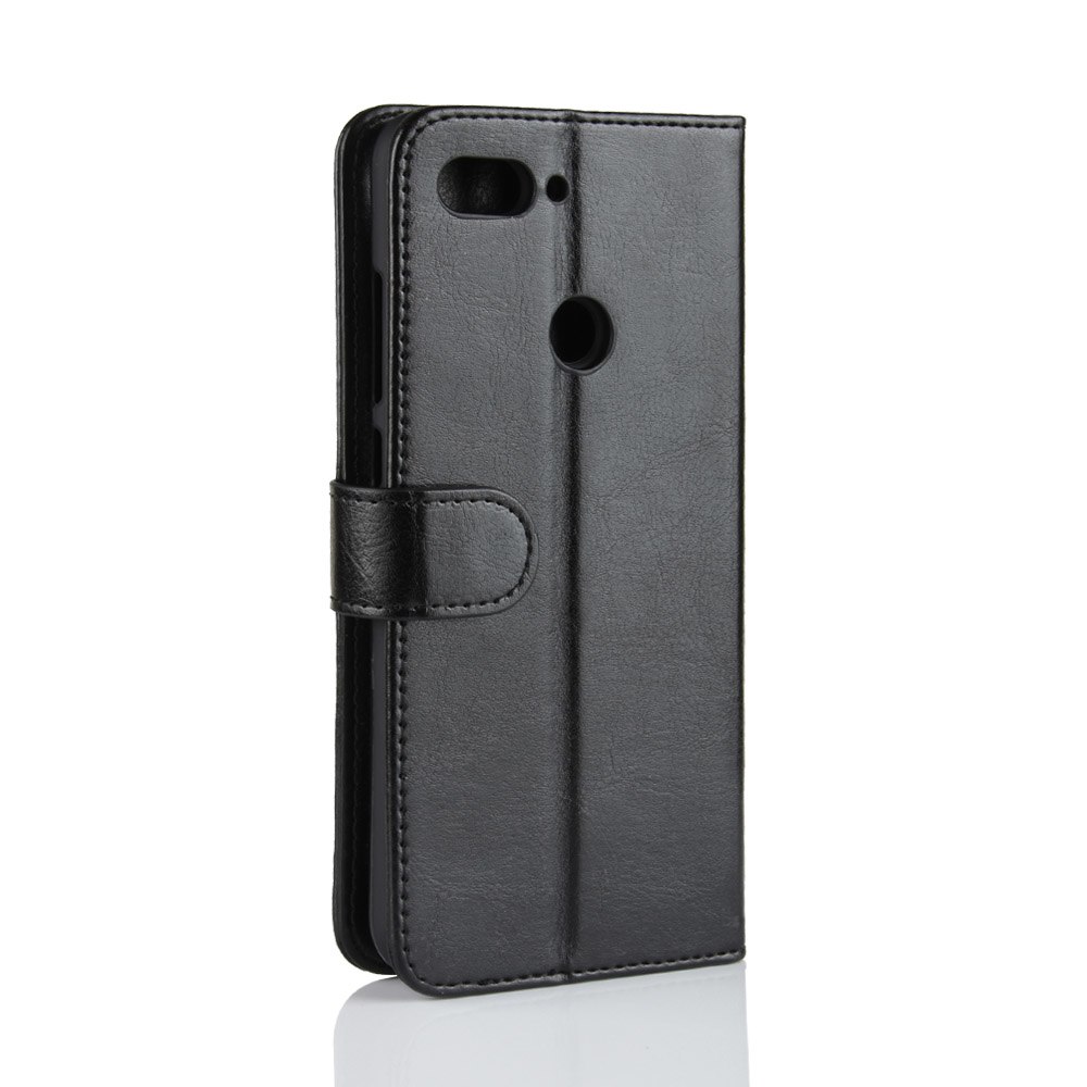 Case Xiaomi Mi 8 Lite #เคสฝาพับหนัง PU ผิวหนังม้าสไตล์กระเป๋าสตางค์ราคาเบาๆสบายกระเป๋า