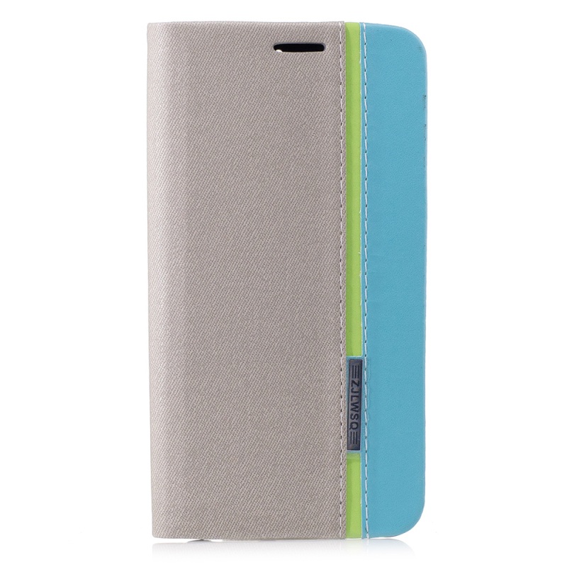 Case Samsung Galaxy A8 Plus 2018 #เคสฝาพับมีแถบสีพับตั้งได้สวยงามทันสมัย