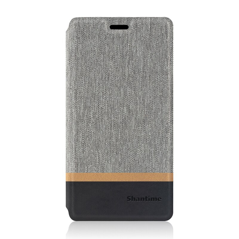เคส Huawei nova 4 #เคสฝาพับหนัง PU เคลือบผิวผ้าออกแบบสี Contrast คุณภาพดี Canvas PU Leather Phone Bag Case