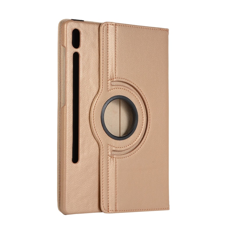 เคส Samsung Galaxy Tab S6 SM-T860 SM-T865 #เคสฝาพับหนังผิวลิ้นจี่ Litchi Grain 360 Degree Rotary