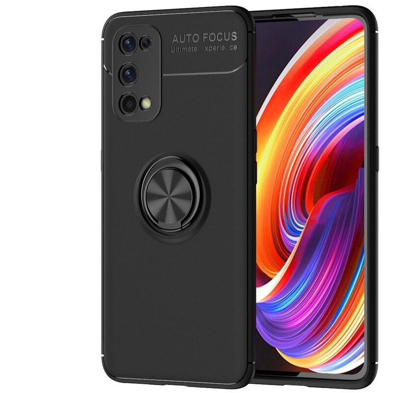 เคส Realme 7 Pro #เคสฝาหลัง TPU Finger Ring Kickstand (แผ่นโลหะแบบ Built-in)