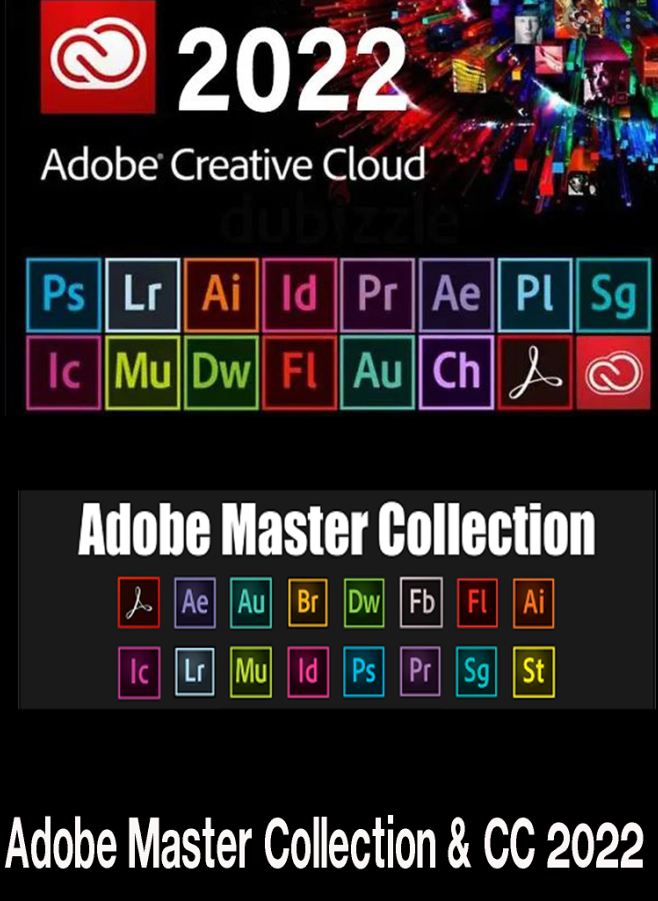 Adobe Master Collection & CC 2022 ( 10 DVD )