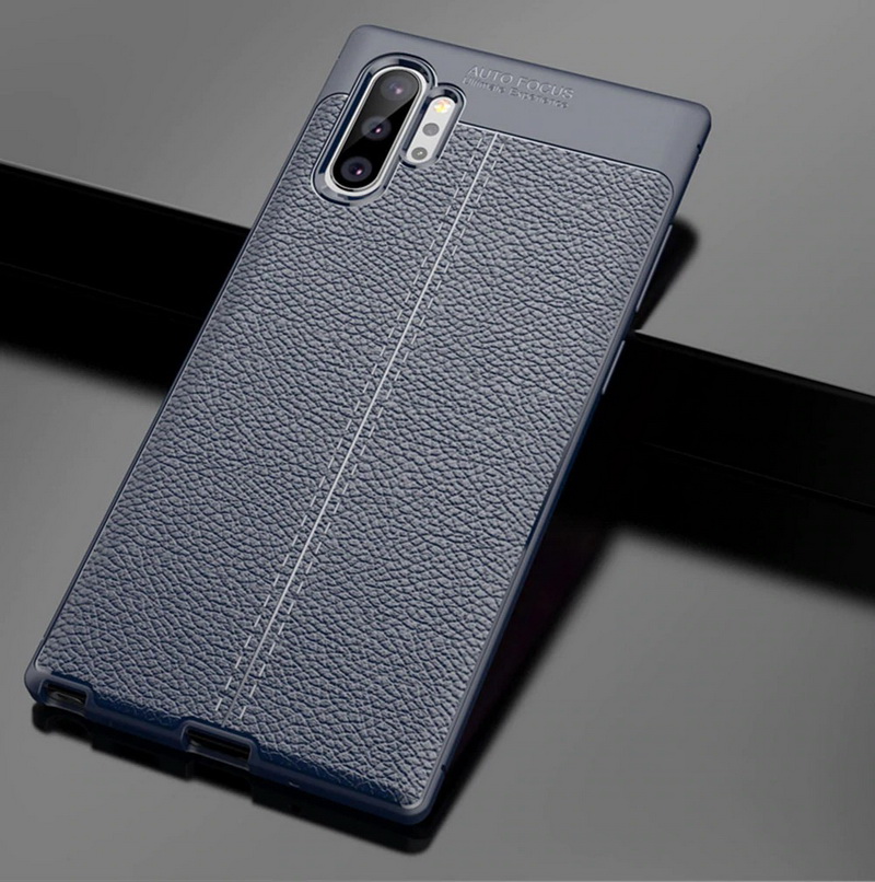 Case Samsung Galaxy Note 10+ #เคสฝาหลัง TPU ผิวลิ้นจี่ช่วยป้องกันลายนิ้วมือและกันลื่นได้ดี