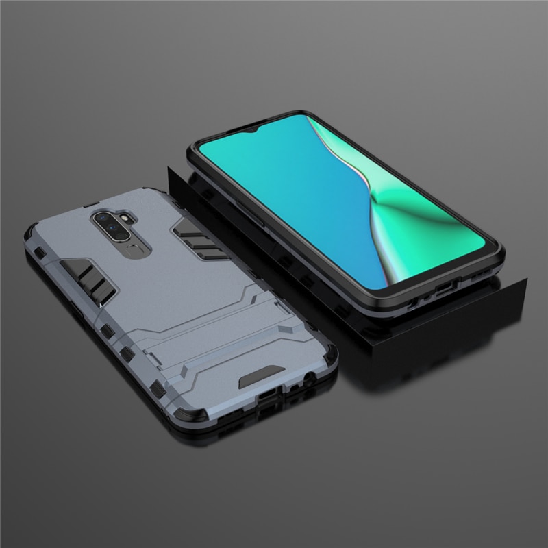 Case OPPO A9 (2020) / A5 (2020) #เคสฝาหลังพลาสติก ไฮบริด TPU + Kickstand