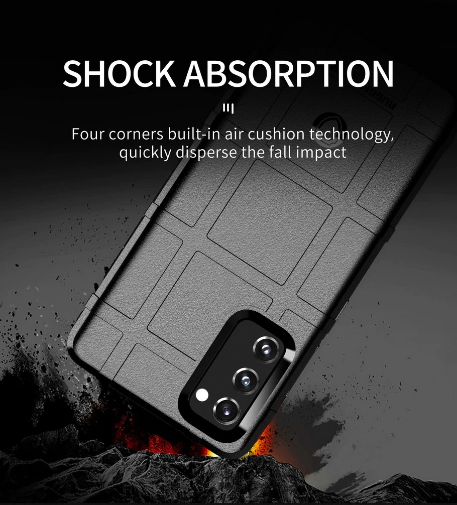 Case Samsung Galaxy S20 FE / S20 FE 5G #เคสฝาหลัง Rugged Shield Series Soft Silicone Shock Absorption Matte กันกระแทก