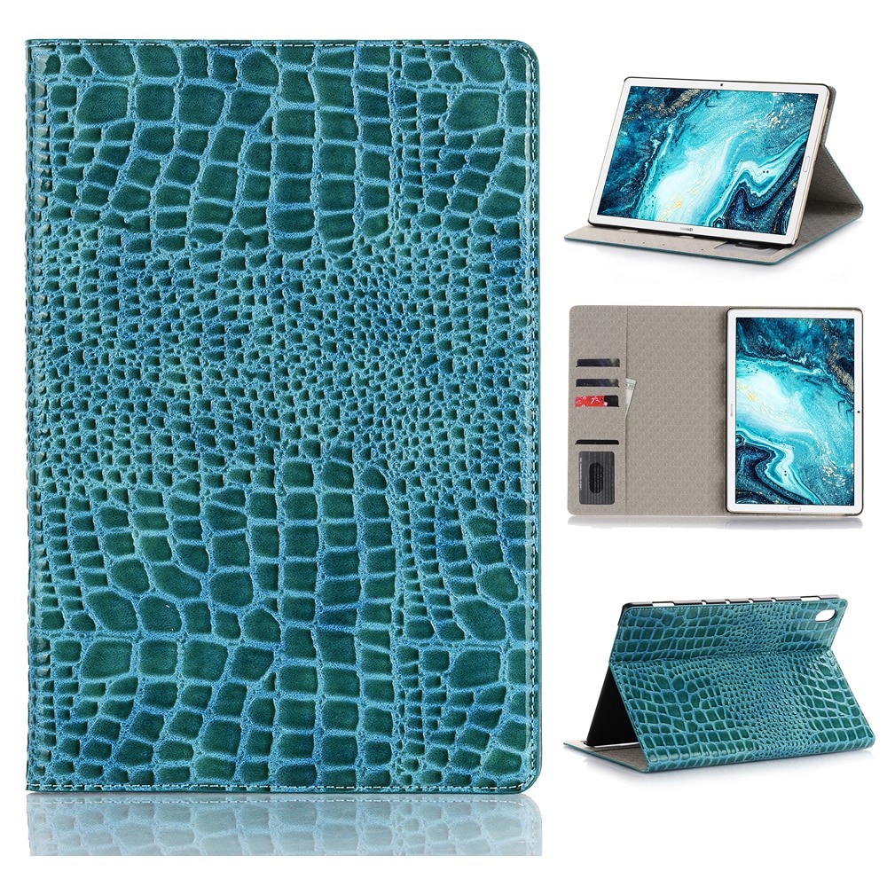 Case Huawei MediaPad M6 10.8 #เคสฝาพับแบบกระเป๋าสตางค์ลายผิวหนังจระเข้ Crocodile Texture