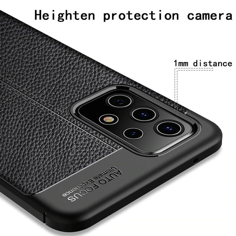 เคส Samsung Galaxy A53 5G #เคสฝาหลัง TPU ผิวลิ้นจี่ช่วยป้องกันลายนิ้วมือและกันลื่นได้ดี