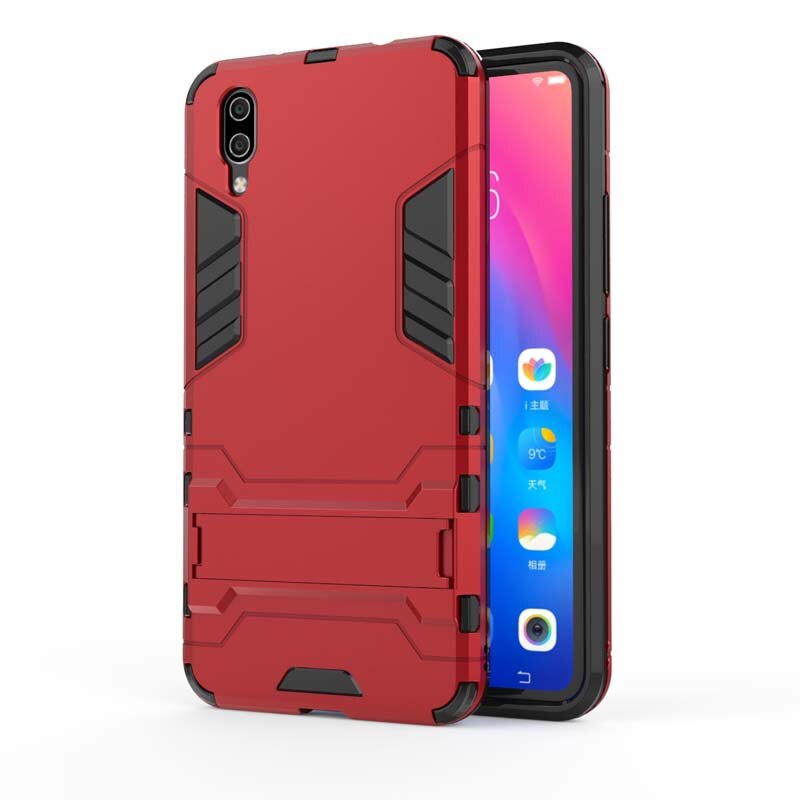 Case Vivo X21 UD #เคสฝาหลังพลาสติก ไฮบริด TPU + Kickstand