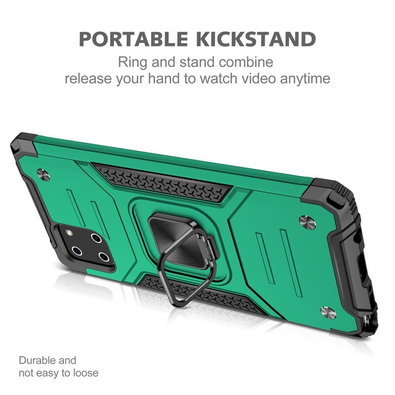 Case Samsung Galaxy Note 10 Lite #เคสฝาหลัง Hybrid TPU+PC มีแหวนสวมนิ้ว