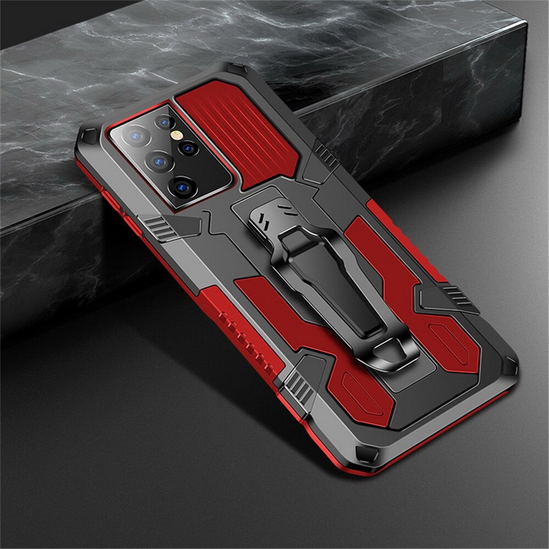 เคส Samsung Galaxy S21 Ultra 5G #เคสฝาหลังกันกระแทกมีคลิบหนีบ ไฮบริด พลาสติก+TPU Heavy Duty Rugged Hybrid (สินค้าตัวอย่างสินค้าจริงตรงตามรุ่น)