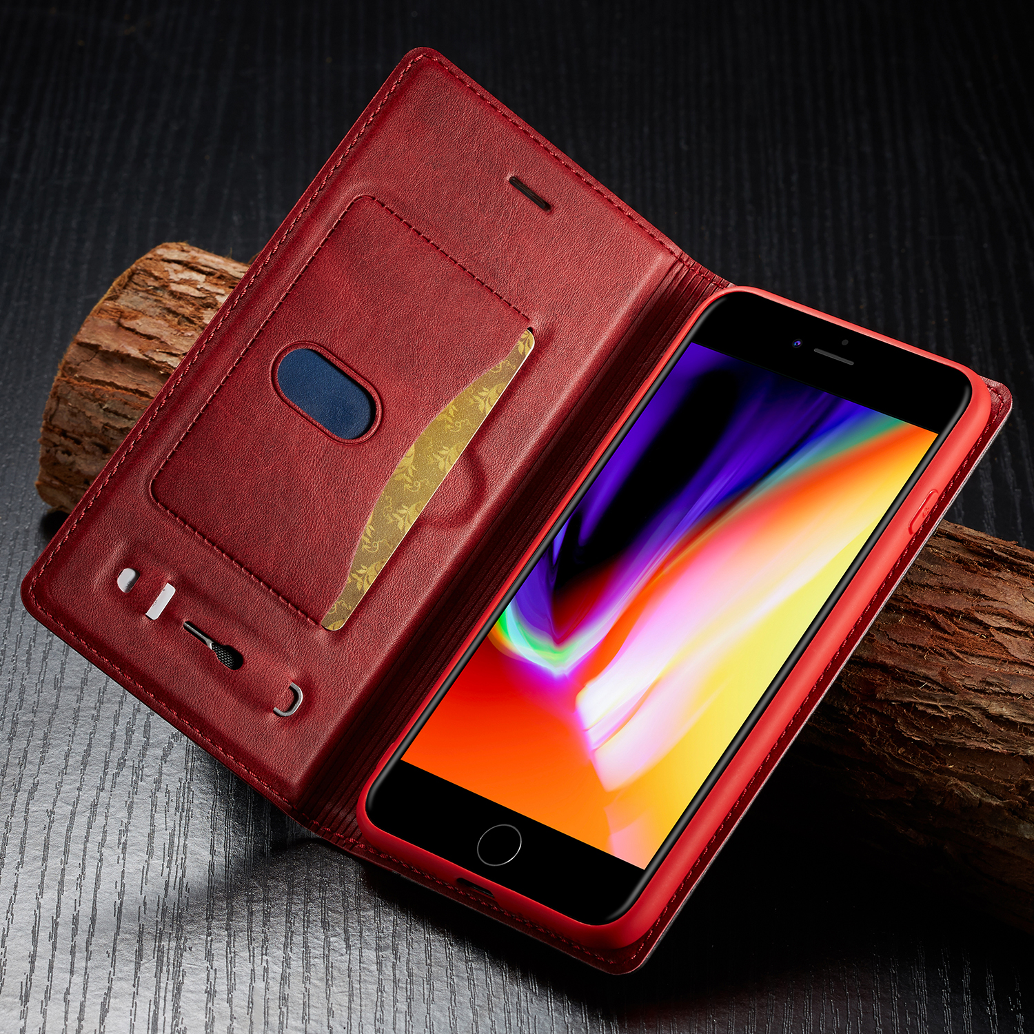 เคส iPhone 13 Pro Max LC.IMEEKE LC เคสฝาพับแบบกระเป๋าสตางค์ หนัง PU, TPU