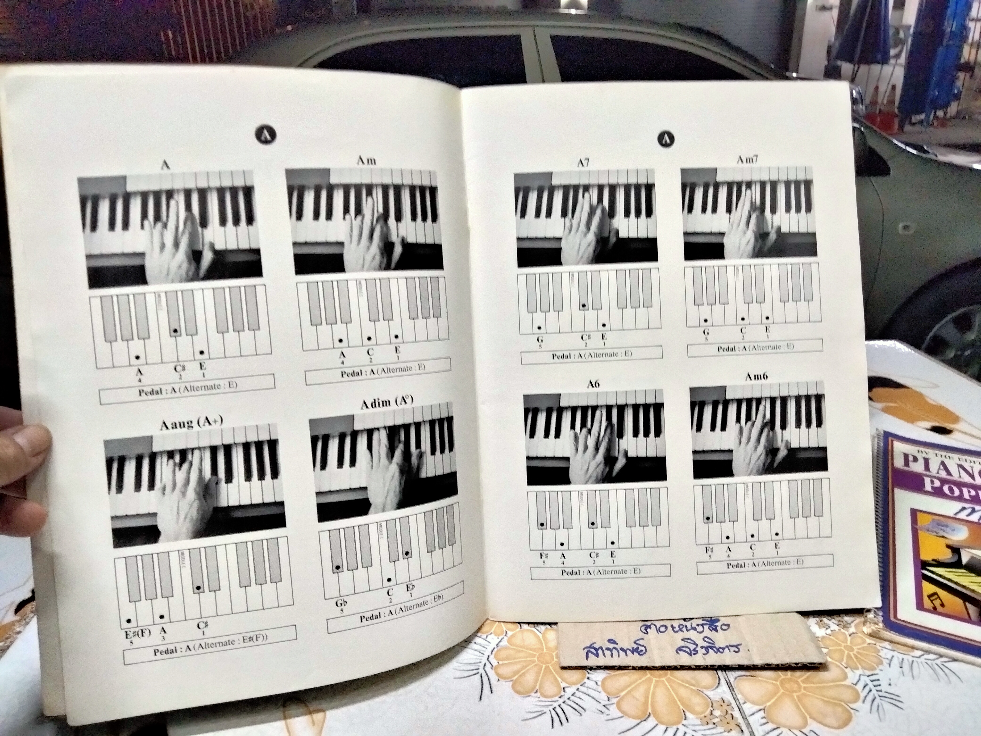 The Organist's Picture Chords + PIANO PLAYING , Popular Songs Made Easy (ขายรวม 2 เล่ม)
