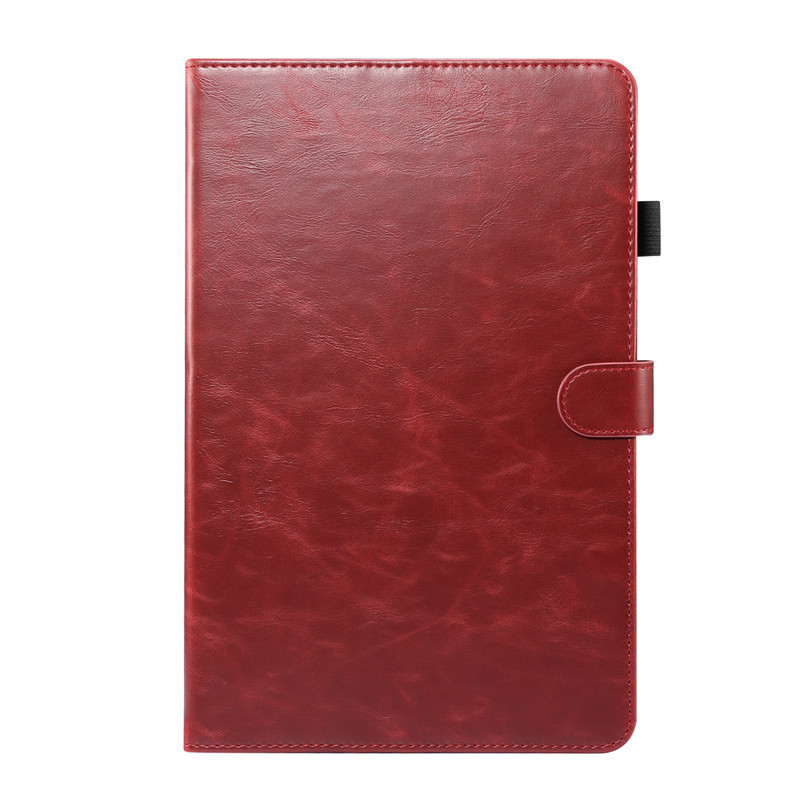 เคส Samsung Galaxy Tab S6 Lite 10.4 SM-P610 SM-P615 SM-P617 #เคสฝาพับหนัง PU ผิวหนังม้า Crazy Horse Texture PU Leather Wallet