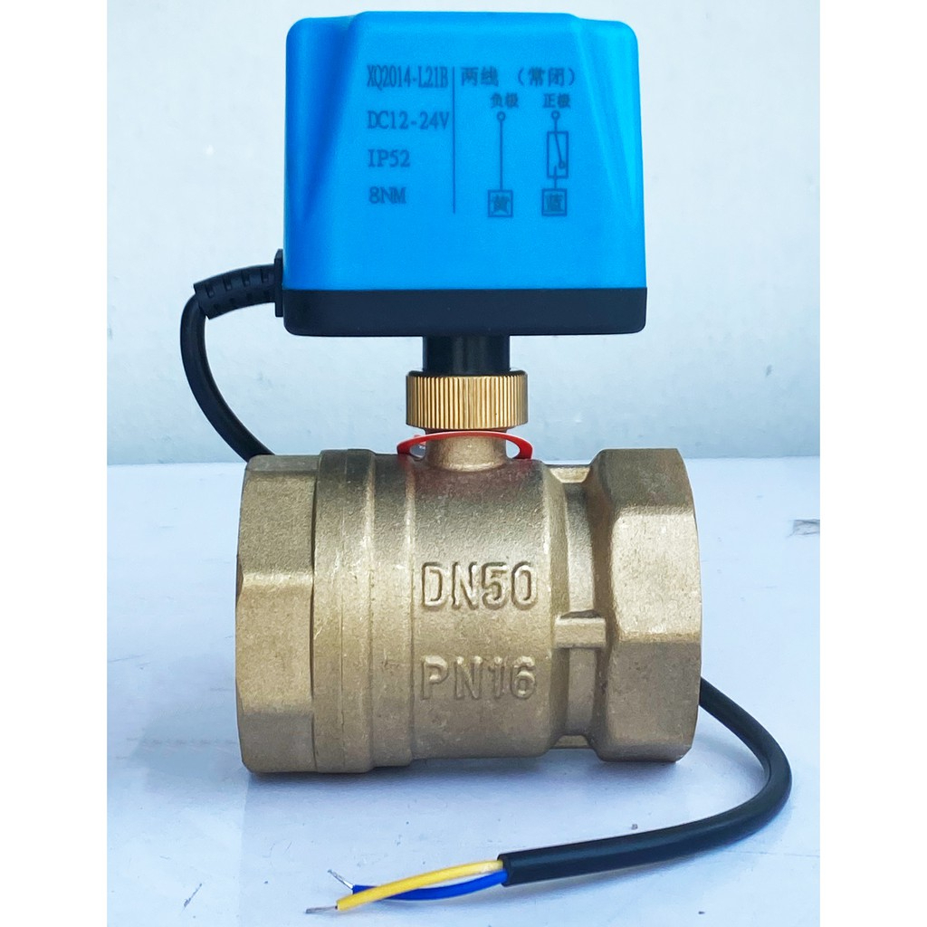 Solenoid Valve โซลินอยด์วาวล์ วาล์วฟ้า มอเตอร์วาล์ว บอลวาล์ว 2 สาย DC12-24V
