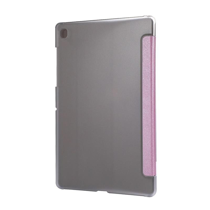 Case Samsung Galaxy Tab S6 Lite 10.4 SM-P610 P615 P617 #เคสฝาพับหนัง PU พับสามพับ Silk Texture Leather Stand Case