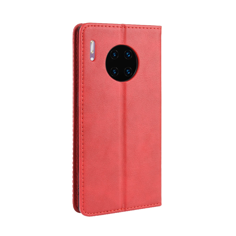เคส Huawei Mate 30 Pro #เคสฝาพับปกหนังสไตล์วินเทจดูดซับอัตโนมัติแบบกระเป๋าสตางค์