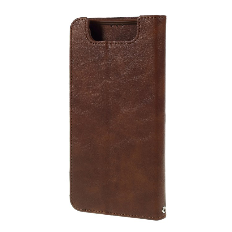 Case Samsung Galaxy A80 #เคสฝาพับ AZNS สไตล์ย้อนหนัง PU มีช่องเสียบการ์ด