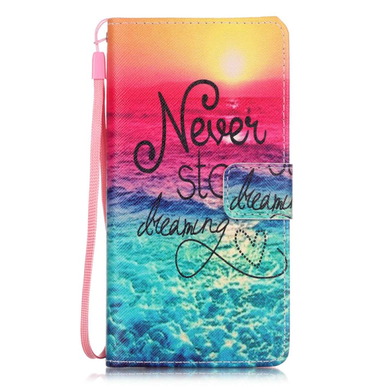 Case Huawei P9 Lite #เคสหนังฝาพับ ลวดลายกระเป๋าหนังเชลล์