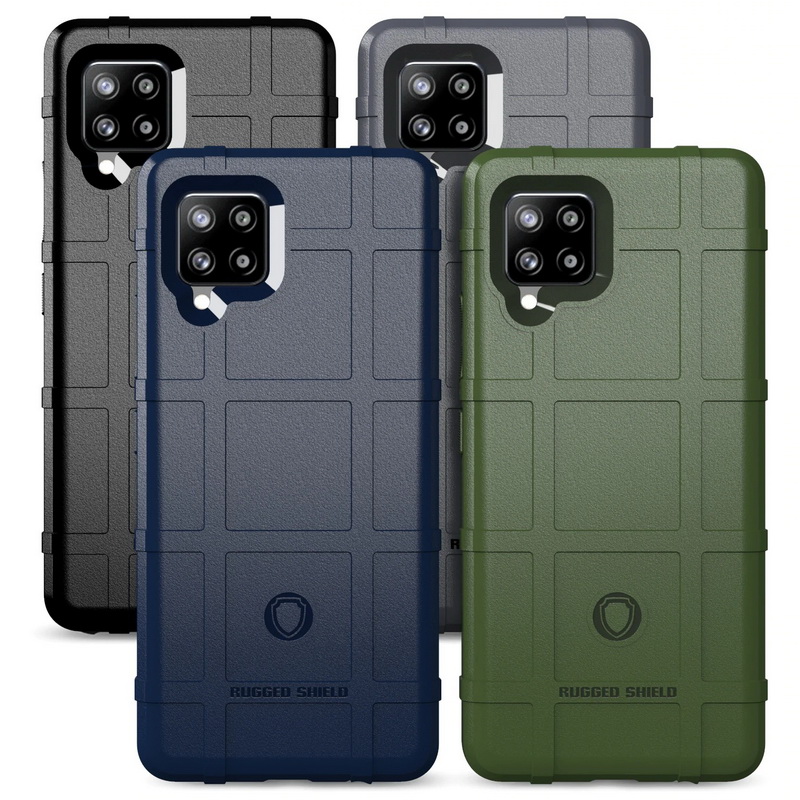 เคส Samsung Galaxy A42 5G #เคสฝาหลัง Rugged Shield Series Soft Silicone Shock Absorption Matte กันกระแทก