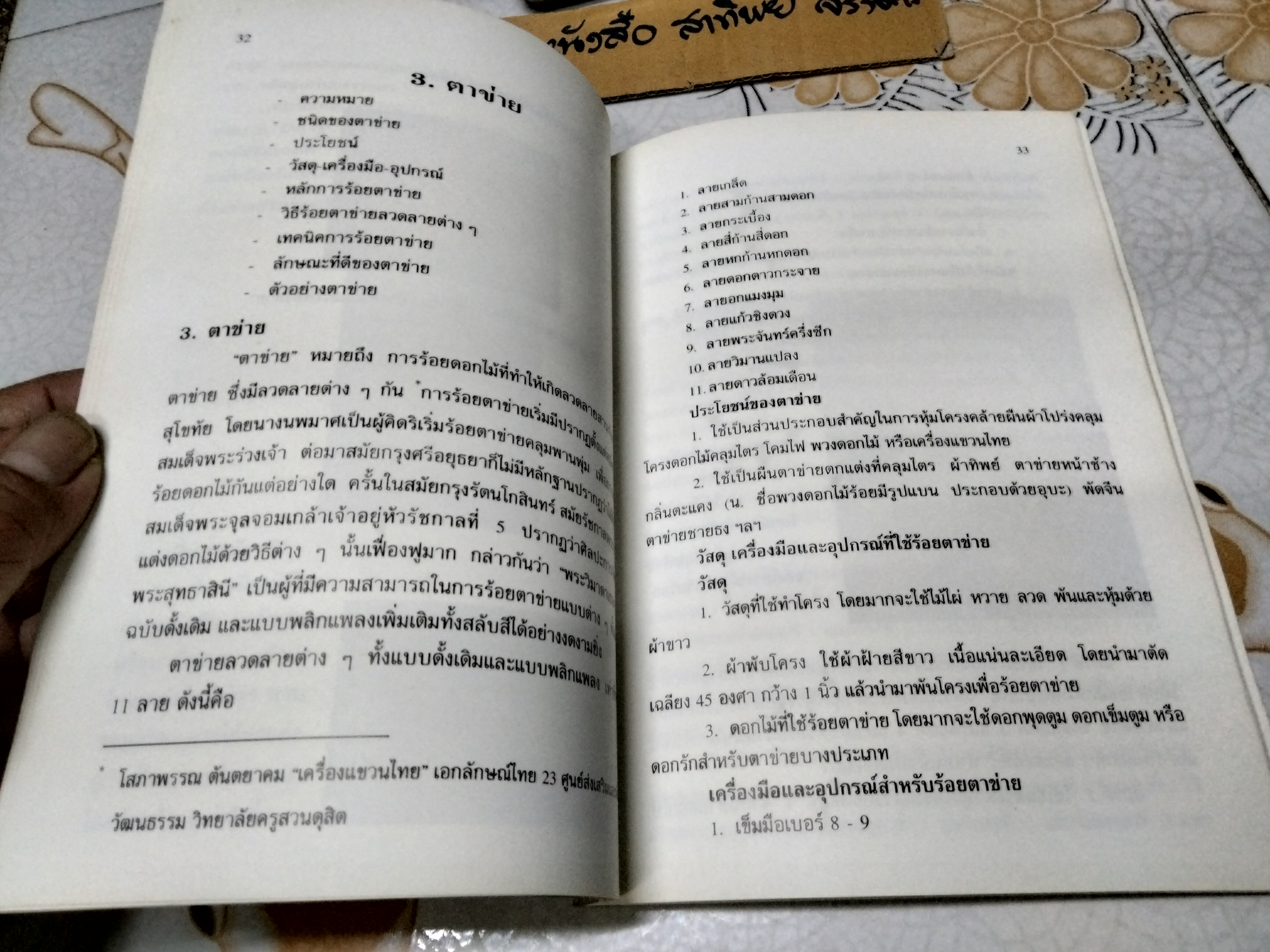 งานร้อยดอกไม้ โดย กัณหา อัมพวัน พิมพ์ครั้งที่ 6/2541 โรงพิมพ์ไทยวัฒนาพานิช