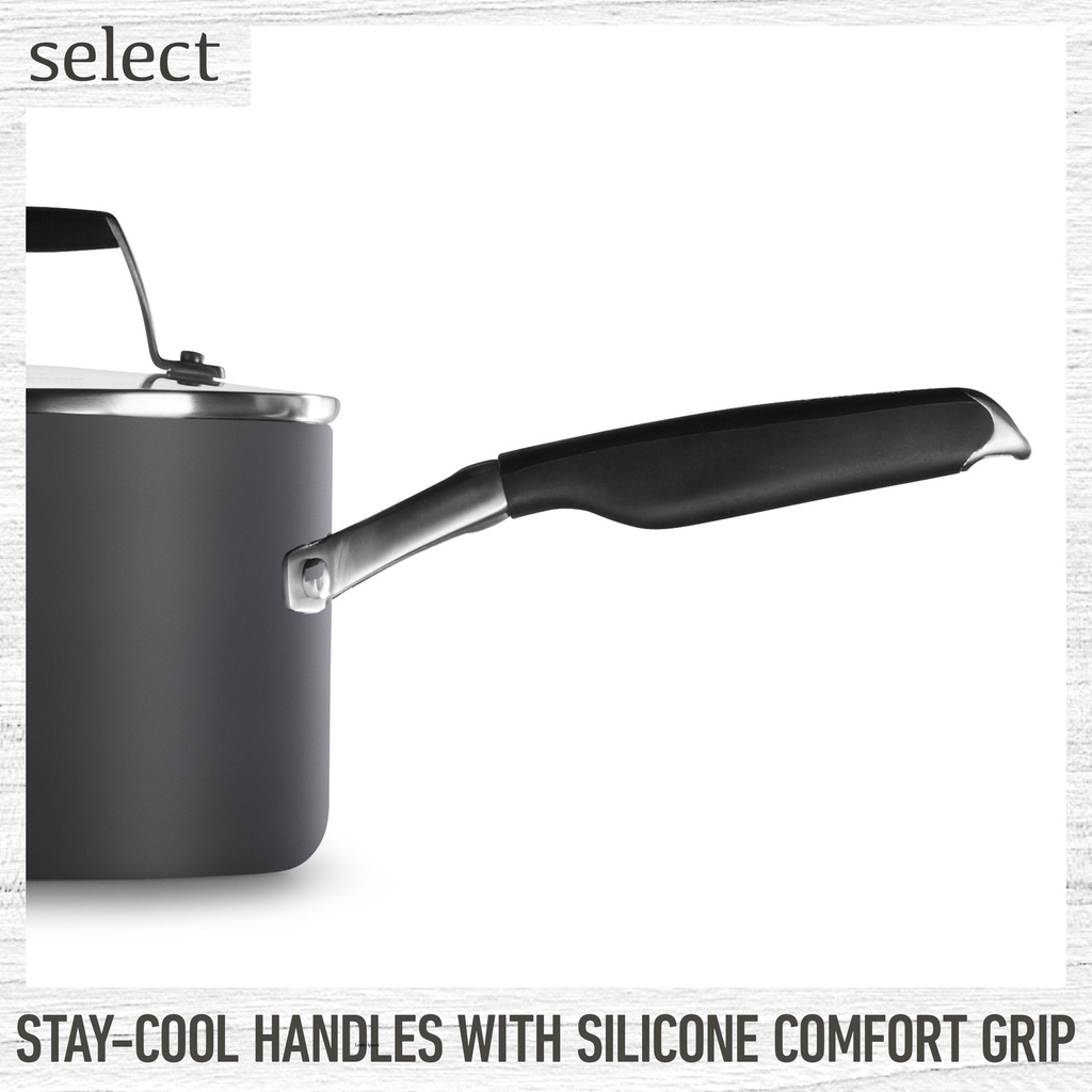 (Calphalon) Hard-Anodized Nonstick 10-Inch Fry Pan with Cover คาลฟาลอน กระทะ 10 นิ้ว กระทะเคลือบพร้อมฝาปิด