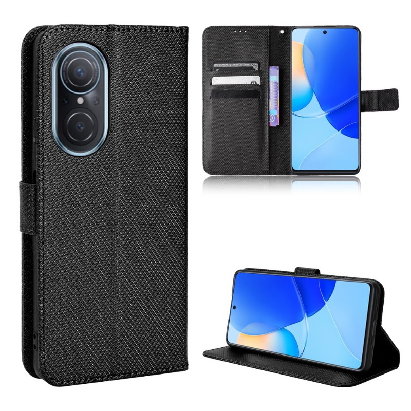 เคส Huawei Nova 9 SE #เคสฝาพับแบบกระเป๋าสตางค์หนัง PU มีช่องใส่บัตร Leather Wallet Card Holder Phone Cover