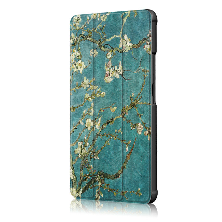 Case Lenovo Tab 4 8 Plus #เคสฝาพับหนัง PU ปกแบบสามพับพิมพ์ลายสวยงามทันสมัย