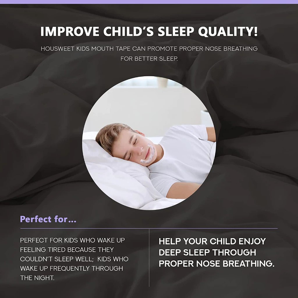 (Pre Order) Housweet® Correung Sleeping Mouth Tape Prevent Breathing Through Mouth & Stop Snoring 15 Pcs. แผ่นเทปแปะปาก ลดกรน
