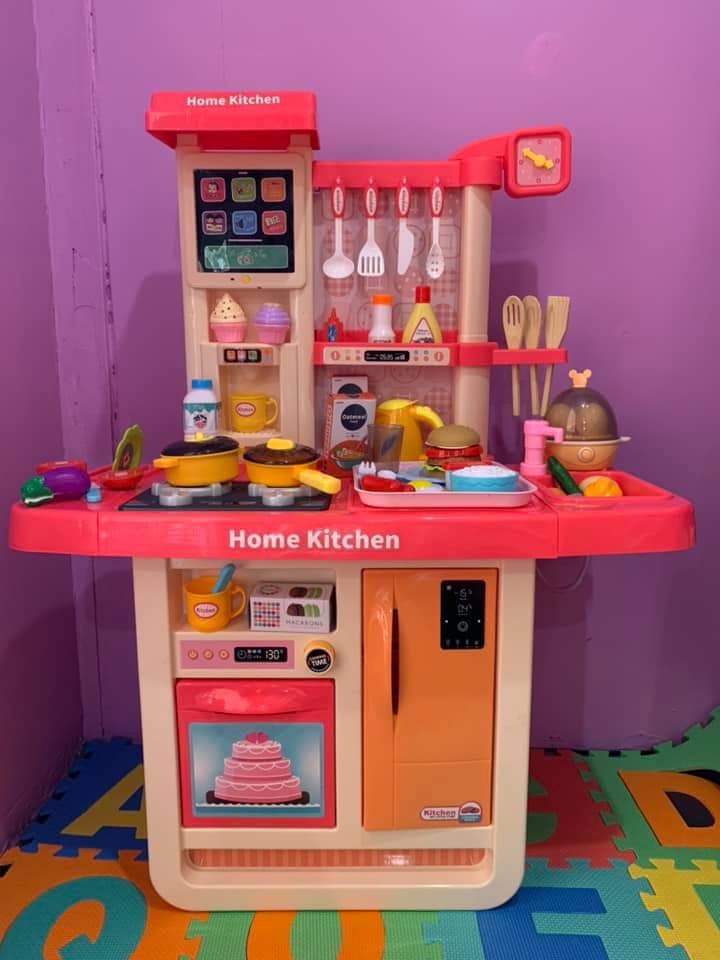 ของเล่นเด็ก ชุดครัวใหญ่ Home Kitchen สีชมพู