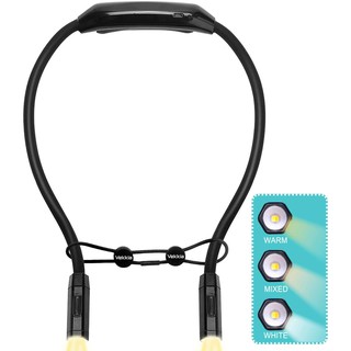 Vekkia® Rechargeable 2 LED Neck Book Light ไฟ LED แบบคล้องคอ แบบชาร์จได้ ใส่วิ่งได้ ไฟฉาย ไฟอ่านหนังสือ