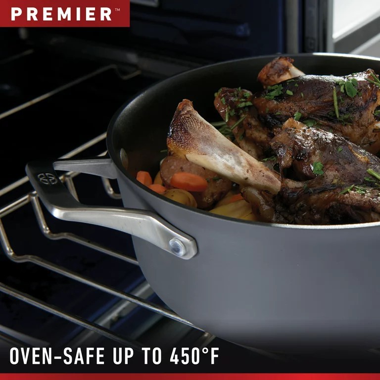 Calphalo® Premier Hard-Anodized Nonstick Cookware, 11-Inch Square คาลฟาลอน พรีเมี่ยม กระทะแบนสี่เหลี่ยม ขนาด 11 นิ้ว