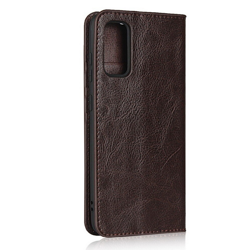 Case Samsung Galaxy S20 FE/S20 FE 5G #เคสฝาพับหนังแท้แบบกระเป๋าสตางค์คุณภาพดี Crazy Horse Genuine Leather Cover