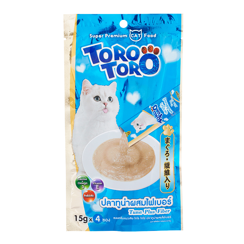 Toro แมวเลีย รสปลาทูน่าผสมไฟเบอร์
