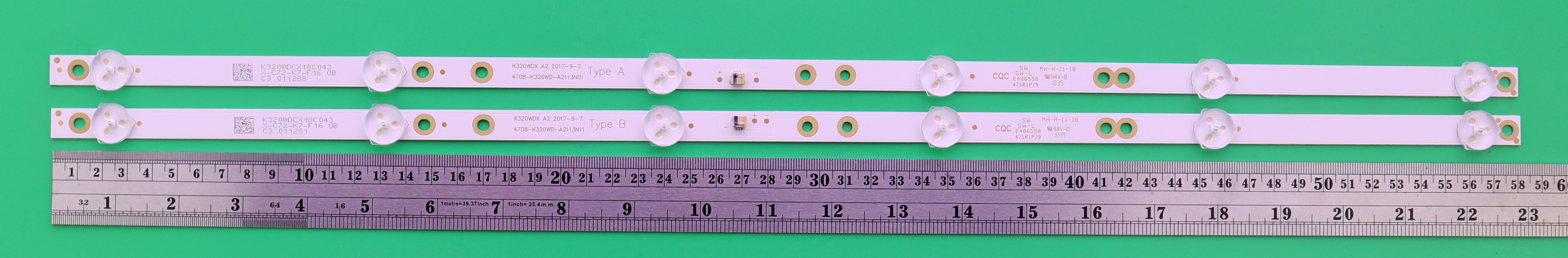 PHILIPS 32PHA3002S/ 32PHT4002S 32PHT5853S DISTAR 32G7200 แบบคอนเนคเตอร์กลาง + ริม 6V 6 LED X 2