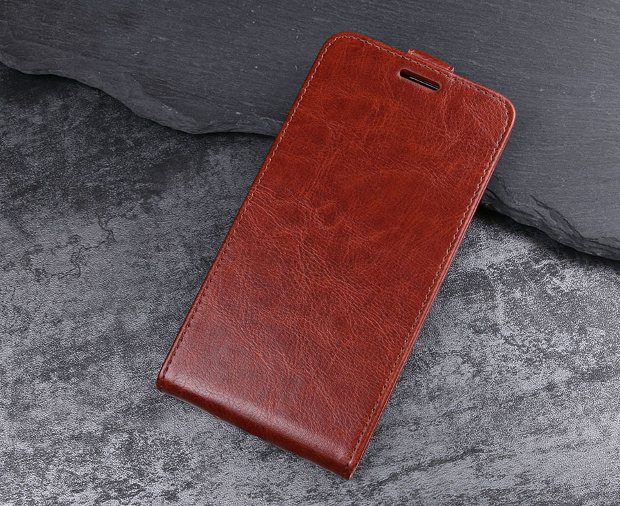 เคส Huawei P20 Pro #เคสฝาพับหนัง PU Crazy Horse แนวตั้ง พร้อมช่องเสียบการ์ด