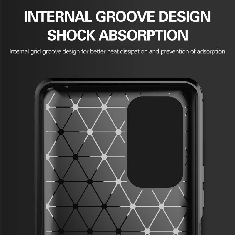 เคส Redmi Note 10S #เคสฝาหลังตกแต่งคาร์บอนไฟเบอร์ ผิวขัดแปรง Brushered TPU Back Case
